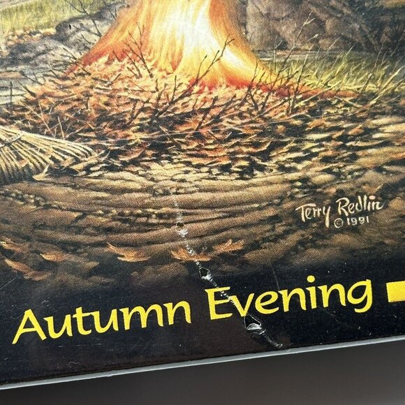 White Mountain Puzzles Terry Redlin Autumn Evening 1000 Piece Puzzle USA - Picture 3 of 6